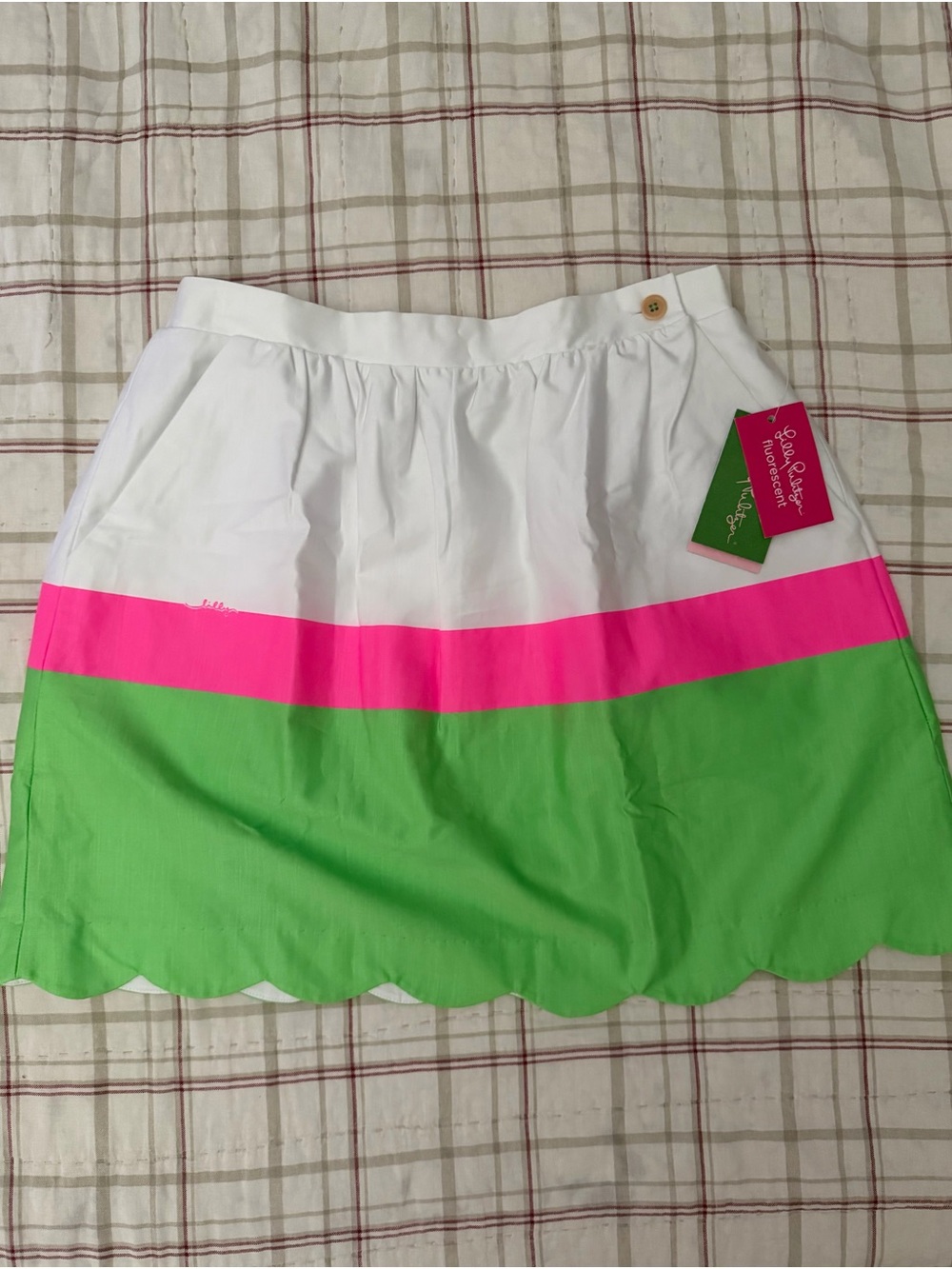 NWT Lilly Pulitzer Preppy Neon Mimosa Skirt S Small